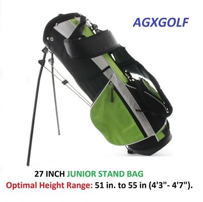 AGXGOLF JUNIOR SIZE GOLF STAND BAGS wDUAL STRAP + RAIN COVER: CHOOSE SIZE - Image 1 of 2