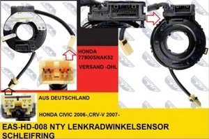 Nuevo Lenkradwinkelsensor Colector, Airbag Sensor para Honda Civic / Crv-V De D - Imagen 1 de 6