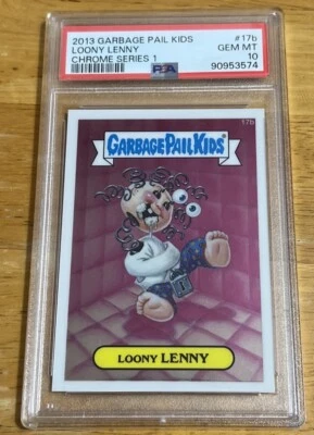 2013 Garbage Pail Kids Series 1 Chrome Loony Lenny #17b PSA 10 Gem MT - Image 1 of 2