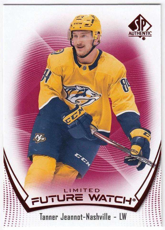 2021-22 Upper Deck SP Authentic Future Watch Limited Red TANNER JEANNOT #198 RC - Image 1 of 1
