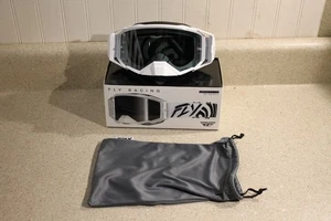 Fly Racing Zone Elite Goggles Black/White Black Mirror Lens 37-5515 3754 Z3 - Picture 1 of 6
