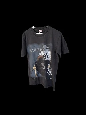 Nutmeg Mills T-Shirt Mens Size L Black Cotton Los Angeles Raiders Vintage 90’s - Image 1 of 4