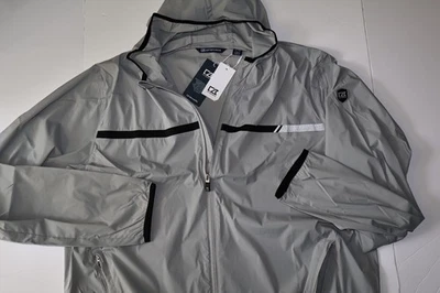 Chaqueta Deportiva Cutter & Buck Breaker Gris WeatherTec Nueva Extra Grande XL Foto 1 de 4