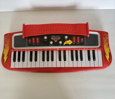 2012 First Act Disney Pixar Cars Racin Rhythms Keyboard Piano TESTED - Image 1 of 4