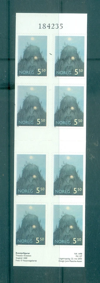 Norway - Sc# 1361a. 2003 5.50kr Fairy Tales. MNH Cplt. Booklet. $14.00. - Image 1 of 1