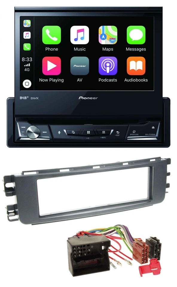 Pioneer DVD Bluetooth DAB USB MP3 Autoradio für Smart ForFour (454, 2004-2006) - Bild 1 von 4