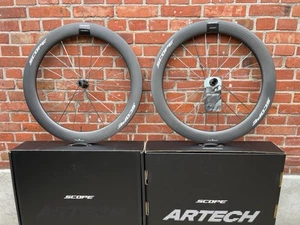 NEW! Scope Artech 6 Full Carbon/3D Hubs/Shimano/1244 grams! High End Wheelset - Picture 1 of 13