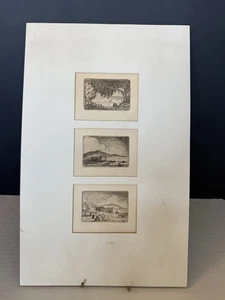 Will Shuster 1893-1969 Etched Art Set Of 3 Signed Santa Fe New Mexico The Five - Picture 1 of 14
