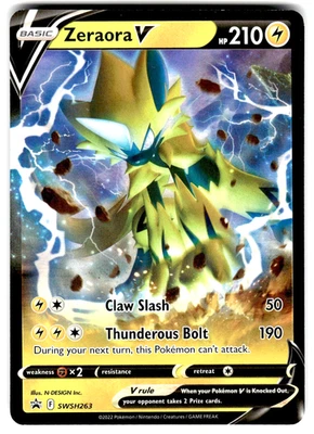 Pokemon SWSH: Sword & Shield Promo Card SWSH263  Zeraora V - Image 1 of 4