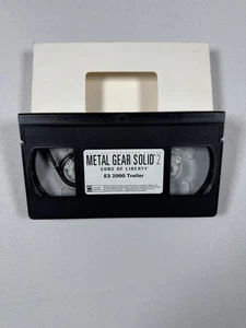 Metal Gear Solid 2 Sons of Liberty E3 2000 Trailer VHS Video Tape RARE - Picture 1 of 9