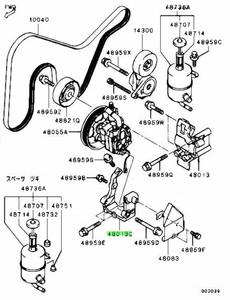 Power Steering Bracket, P/S Oil Pump For: Mitsubishi Lancer Evo 7 8 9 (CT9A) - Picture 1 of 1