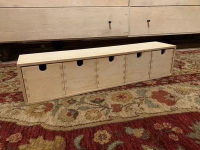 Vintage IKEA Moppe 6-Drawer Birch Mini Chest – Unfinished Wood Organizer - Image 1 of 4