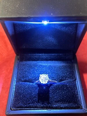 14K Gold .96ct Round Cut Solitaire  Ring Size 6  - Image 1 of 3