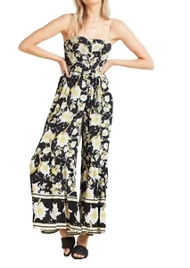 Free People Little Of Your Love Jumpsuit Floral Boho Wide Leg Womens S - Picture 1 of 10