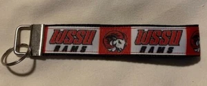 Handcrafted NCAA Winston Salem State University Rams Key Chain Wristlet HBCU ds1 - Picture 1 of 1