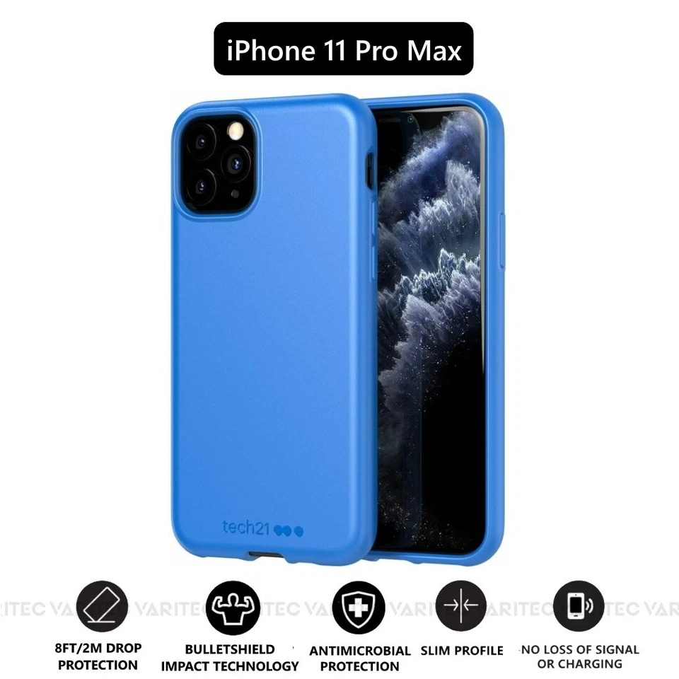 Tech21 Tough Slim Silicone Gel Phone Case Back Cover for Apple iPhone 11 Pro Max - Image 1 of 1