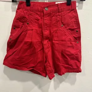 Pantalones Cortos Extra Rojo Súper Alto Plisados Mamá Talla 3 Verano Playa Concierto B6 - Imagen 1 de 10