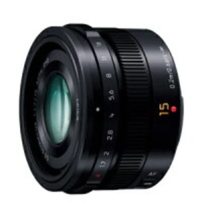 Panasonic Lumix G Leica DG Summilux 15 mm F1,7 ASPH. Lente negra (H-X015) - Imagen 1 de 3