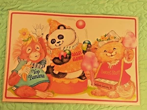 Vintage 1982 Hallmark SHIRT TALES Laminated Placemat Double Sided Games on Back - Bild 1 von 12
