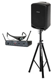 Samson Airline 88X Wireless Headset Fitness Mic+6" Speaker For Yoga/Spin/Pilates - Picture 1 of 12