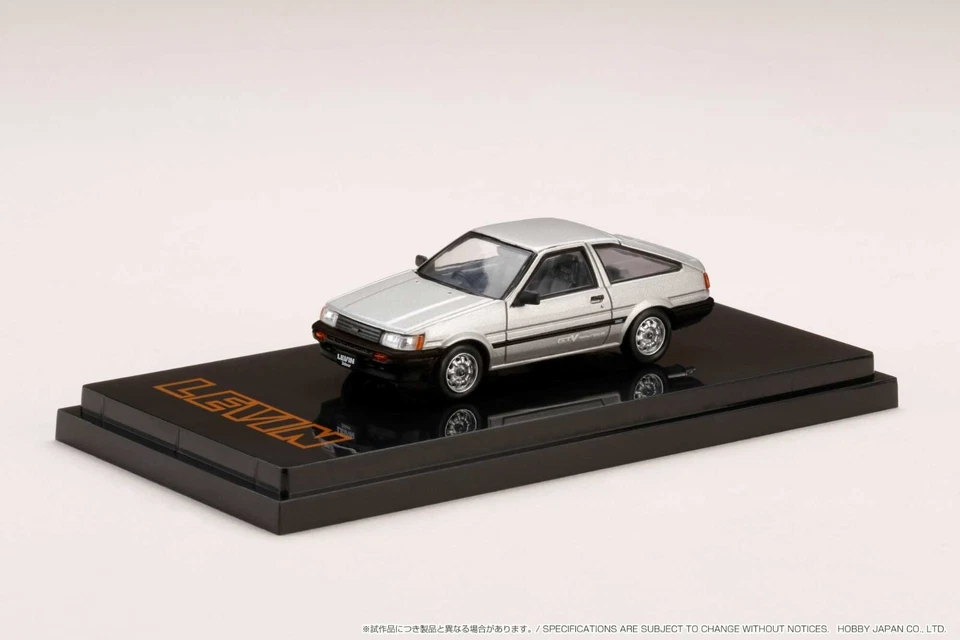 1/64 Hobby Japan Toyota COROLLA LEVIN AE86 3 DOOR GTV Silver Black HJ641037BSK