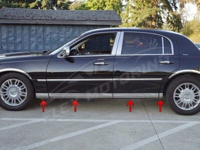 Panel basculante inferior 304 SS 8 piezas 4,5" hecho en EE. UU. PARA Lincoln Town Car 1998-2011 Foto 1 de 4