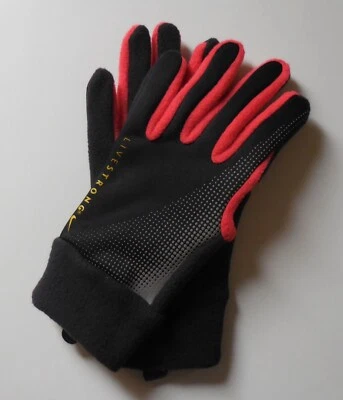Nike Livestrong Thermal Tech Running Glove Women Black/Bright Crimson/Silver X-S - Image 1 of 4