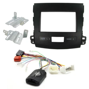 Kit de montaje estéreo para automóvil Mitsubishi Outlander doble din fascia - sistema amplificado - Imagen 1 de 1