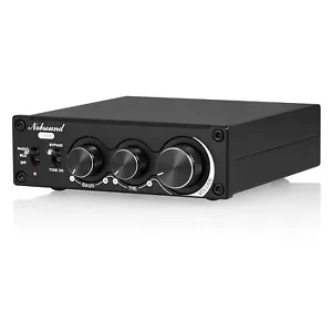 Mini HiFi Stereo Digital Amplifier Desktop Audio MM Phono Turntable Amp 100W×2 - Picture 1 of 10