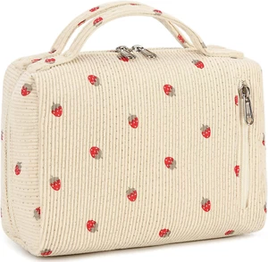 Makeup Bag Zipper Pouch Travel Toiletry Bag Portable Cosmetic Organizer Women Gi - Picture 1 of 12
