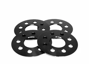 4PC 4X100 57.1MM BORE BLACK WHEEL SPACERS 3MM FIT BMW 4 LUG MODELS - Picture 1 of 2