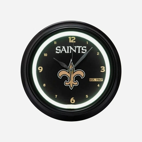 New Orleans Saints Official NFL Quality LED Clock Cover