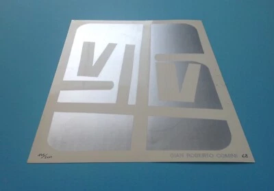 Gian Roberto COMINI (1945) Rare Sérigraphie de 1968 Art Concret Vintage 51ans  - Photo 1/4