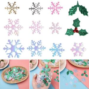 Home Decor Festival Ornament Christmas Confetti Xmas Snowflake Tinfoil Sequins