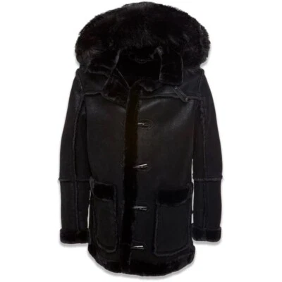 Jordan Craig Men's Denali Shearling JACKET MENS FAUX FUR WINTER 2023 BLACK NEW - Image 1 of 4