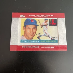 Ted Williams 2013 TOPPS MANUFACTURED Card PATCH 1955 TOPPS MCP 8 Red Sox - Picture 1 of 3