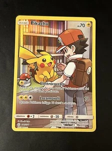 Pokemon Pikachu 241/236 Eclissi Cosmica Ita Con Ash Near Mint - Photo 1 sur 4