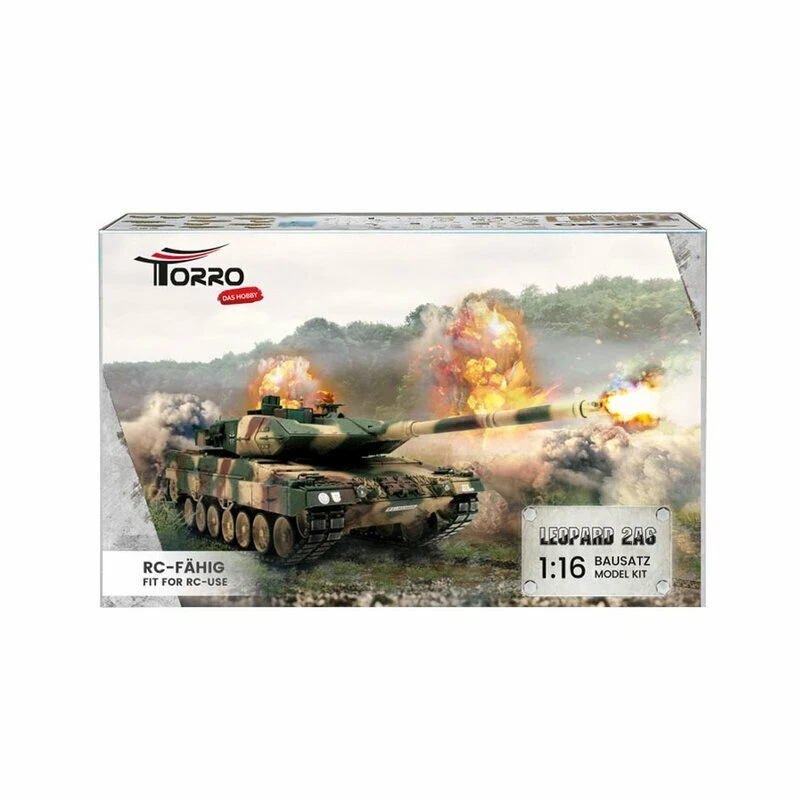 Torro 2272212502 - 1/16 Kit di Costruzione RC Leopard 2A6 - Nuovo - Immagine 1 di 1