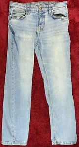 Cat & Jack Skinny Jeans Girls 16 Light Wash Blue Stretch Denim - Picture 1 of 12
