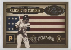 2005 Donruss Classics Classic Combos /400 Roberto Clemente Vladimir Guerrero HOF