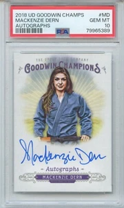 2018 Upper Deck Goodwin Champions Mackenzie Dern Auto PSA 10 Gem Mint - Bild 1 von 2