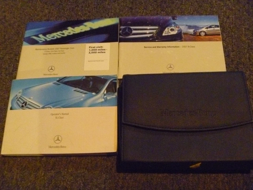 Mercedes Benz SL550 2007 SL600 SL55 SL65 AMG convertible conjunto manual del dueño Foto 1 de 1