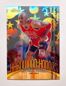 Michael Jordan 1998-99 Topps Finest Hardwood Honors Insert w/ Coating H1 BULLS