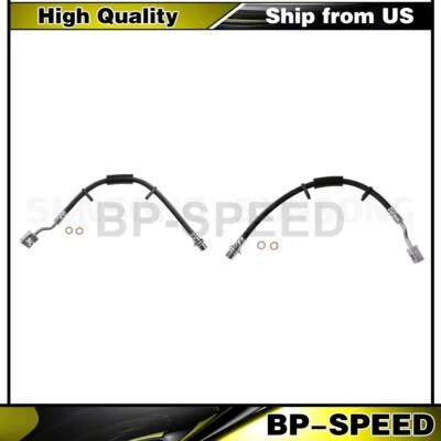 2 Front Brake Hydraulic Hose Brake Line Fits 2011 2012 2013 2014 Dodge Durango - Image 1 of 4
