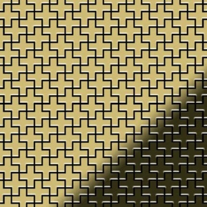Mosaik Fliese massiv Metall Messing gewalzt gold 1,6mm stark Swiss CroS-S-BM - Bild 1 von 4