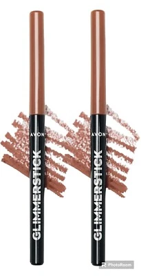 2 X NEW Avon True Color Glimmersticks Retractable Lip Liner  / NUDE - Image 1 of 4
