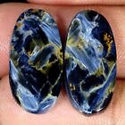 18.10Cts Natural Pietersite Loose Gemstone Cabochon Oval Pair 11X23x4mm