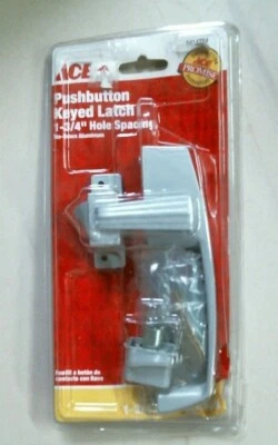 Ace 5414784, защелка с кнопочным ключом, расстояние между отверстиями 1-3/4 дюйма, алюминиевая привязка, быстрая доставка - Изображение 1 из 3