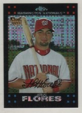 2007 Topps Chrome Xfractor #328 Jesus Flores Washington Nationals RC BV$4