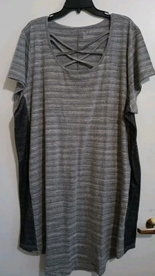 Vestido Livi Active Midi Talla 26/28 Adelgazante Azul Marino Inserciones Laterales Entrecruzado Frontal Nuevo con Etiquetas Foto 1 de 4